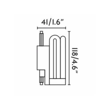 FARO Bombilla Lineal R7S Bajo Consumo 24W 6400K