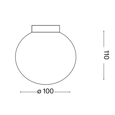 IDEAL LUX MAPA Aplique Cristal Blanco