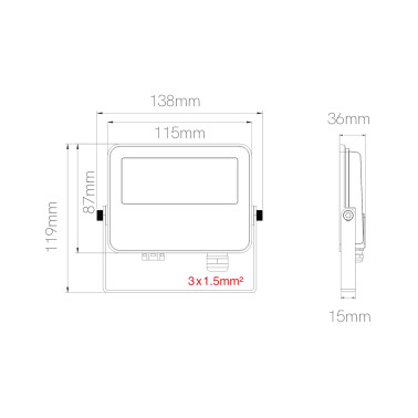 BENEITO FAURE SKY Switch 10W Proyector Blanco