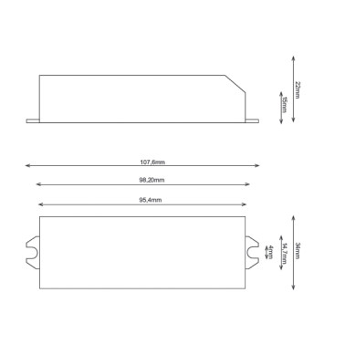 ALG TRANSFORMADOR ELECTRÓNICO 35-105W