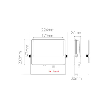 BENEITO FAURE SKY Switch 40W Proyector Blanco