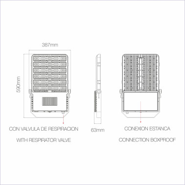 BENEITO FAURE KRION 300W Proyector Negro 4000K