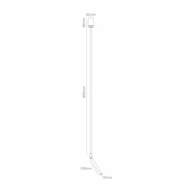 BENEITO FAURE GOLF 800 Foco con Brazo Blanco