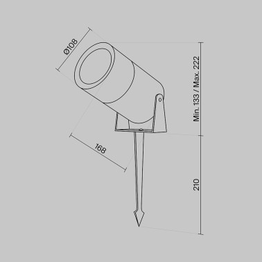 MAYTONI BERN 15W Proyector Grafito