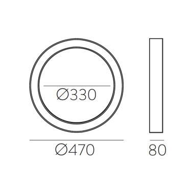 ACB ALISO 470 Plafón Blanco 2700K-3000K