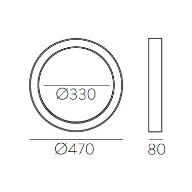 ACB ALISO 470 Plafón Blanco CCT