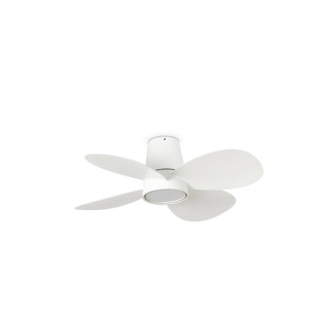 FARO KLOVER S Ventilador Blanco LED CCT DIM