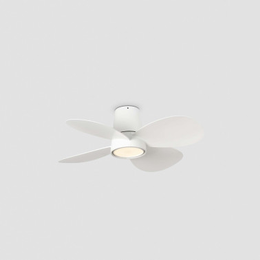 FARO KLOVER S Ventilador Blanco LED CCT DIM