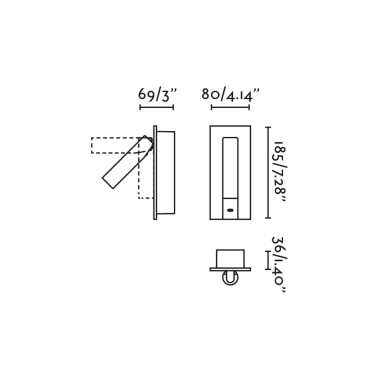 FARO GABO USB Aplique Lector Blanco