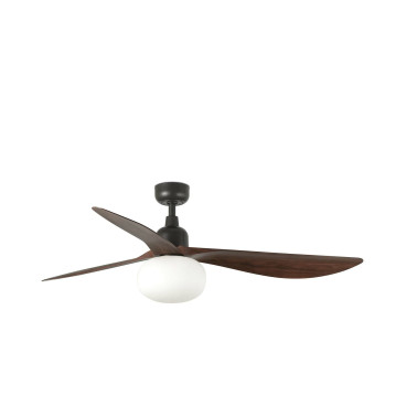 FARO OUTWOOD L E27 Ventilador Marrón-Nogal IP44