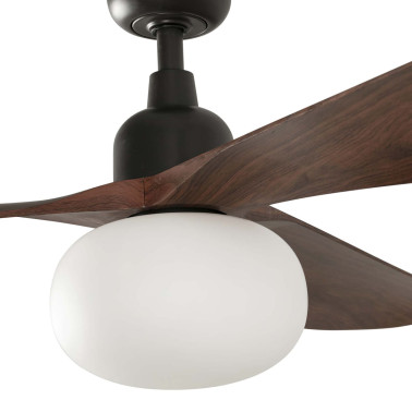 FARO OUTWOOD L E27 Ventilador Marrón-Nogal IP44