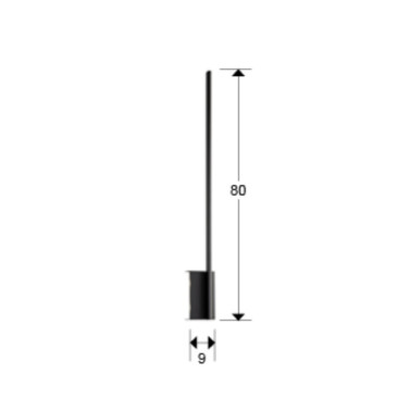 SCHULLER STICK Aplique LED Negro Mate