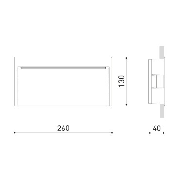 ARKOSLIGHT SLIM Empotrable Marrón Óxido 3000K