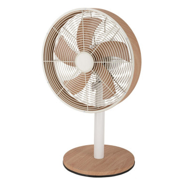 FABRILAMP ALCAÑIZ Ventilador Sobremesa Blanco/Haya