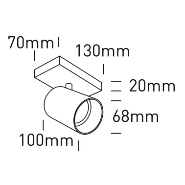 ONE LIGHT Foco 1L Orientable Blanco