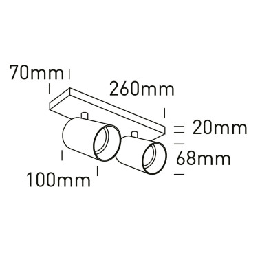 ONE LIGHT Foco 2L Orientable Blanco