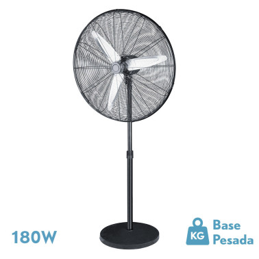 FABRILAMP ALARCON 650 Ventilador De Pie Negro/Plata