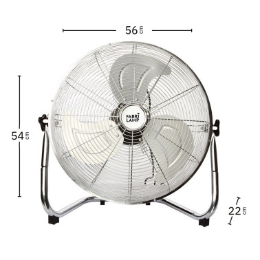 FABRILAMP LIBIS 560 Ventilador De Pie Cromo