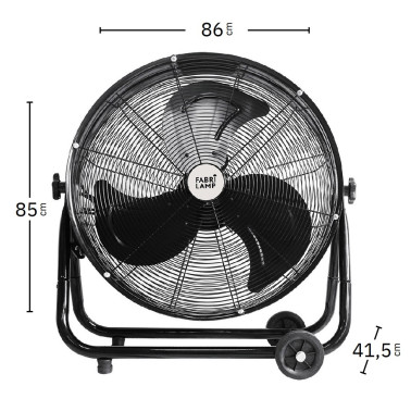 FABRILAMP PONIENTE 860 Ventilador De Pie Negro