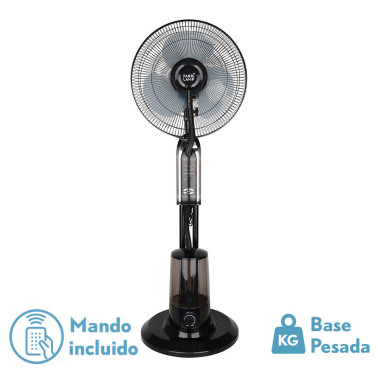 FABRILAMP TROMBA Ventilador Negro Con Nebulizador