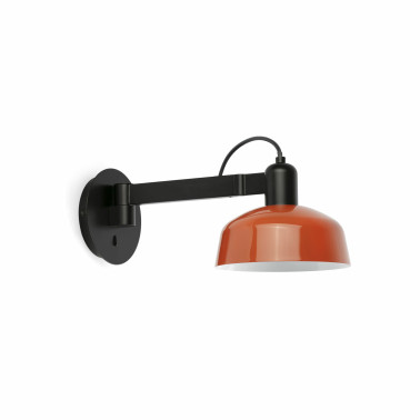 FARO TATAWIN Metal Aplique de Brazo Naranja Rojizo