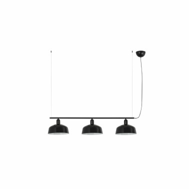 FARO TATAWIN M Metal Lineal Colgante Negro