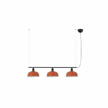 FARO TATAWIN M Metal Lineal Colgante Naranja Rojizo