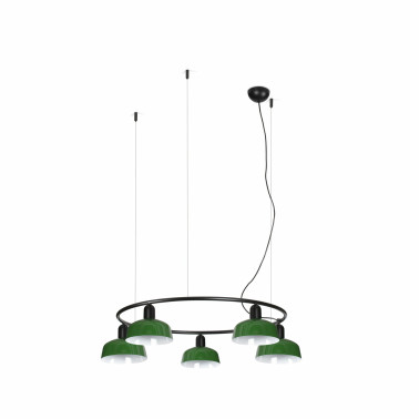 FARO TATAWIN S Metal Colgante Circular Verde