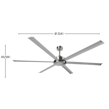 FABRILAMP SANSON MINI 2140 Ventilador Níquel/Plata