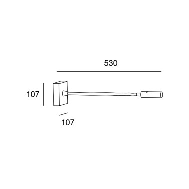 LEDSC4 TIP Luz de Lectura Flexible Níquel Satinado