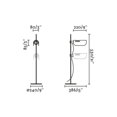 FARO MARTINICA Lámpara Sobremesa Negra