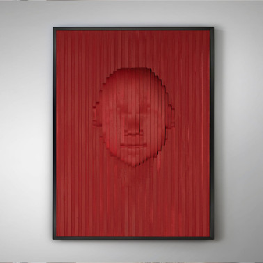 SCHULLER RED FACE Bajorrelieve 93x123