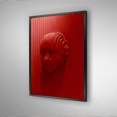 SCHULLER RED FACE Bajorrelieve 93x123