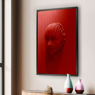 SCHULLER RED FACE Bajorrelieve 93x123