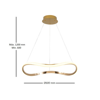 I3 NAOS 600 Colgante Oro Rosa