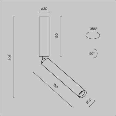 MAYTONI FOCUS T 306 Foco Orientable Latón