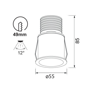 MANTRA GUINCHO Empotrable blanco 5W 4000K