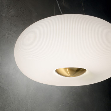IDEAL LUX ARIZONA SP3 Colgante Latón/Blanco