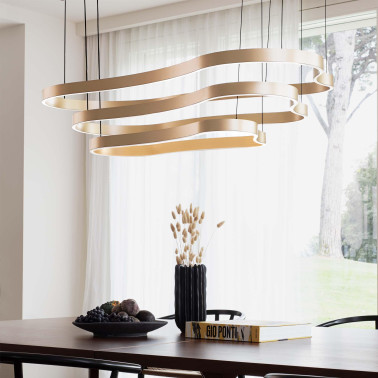 IDEAL LUX WAVES-2 SP Colgante Negro