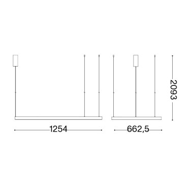 IDEAL LUX WAVES-2 SP Colgante Negro