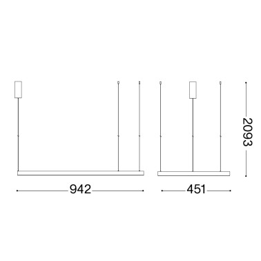 IDEAL LUX WAVES-1 SP Colgante Blanco