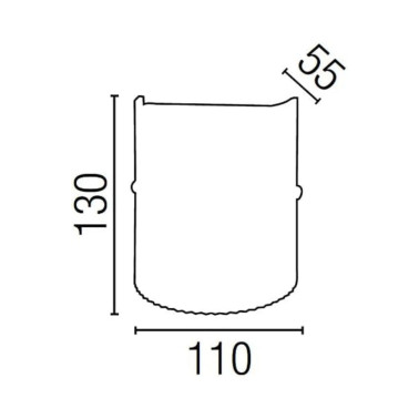 FARO ARAMIS Lámpara aplique aluminio