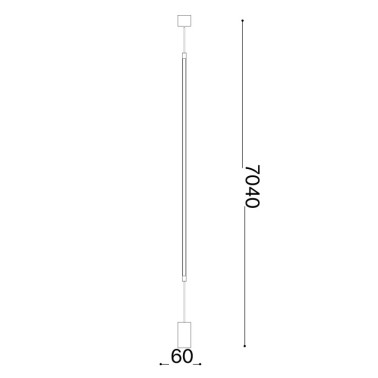 IDEAL LUX FILO PT Pie Blanco 3000K