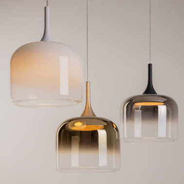 MAYTONI SPIRITO Colgante Negro de Vidrio LED