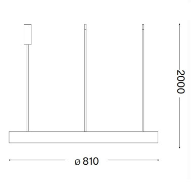 IDEAL LUX GEMINI 810 Colgante Blanco 2700K