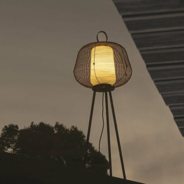 FARO NARA Lámpara de Pie Marrón Óxido