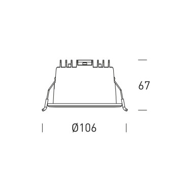 HOFF LIGHT BATH Empotrable IP54 6W-9W 3CCT