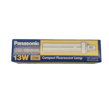 PANASONIC Bombilla Bajo Consumo PL 4P 13W 2700K