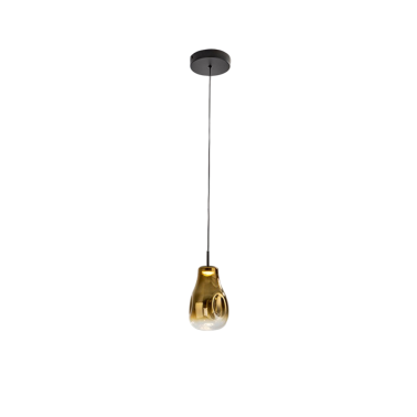 SCHULLER ALEDIS LED Colgante 1L Oro-Negro
