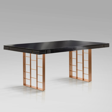 SCHULLER VITA 200 Mesa de Comedor Antracita-Oro